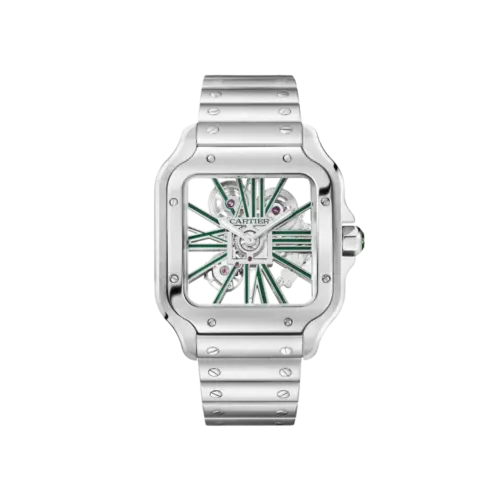 Santos de Cartier Large Skeleton/Green