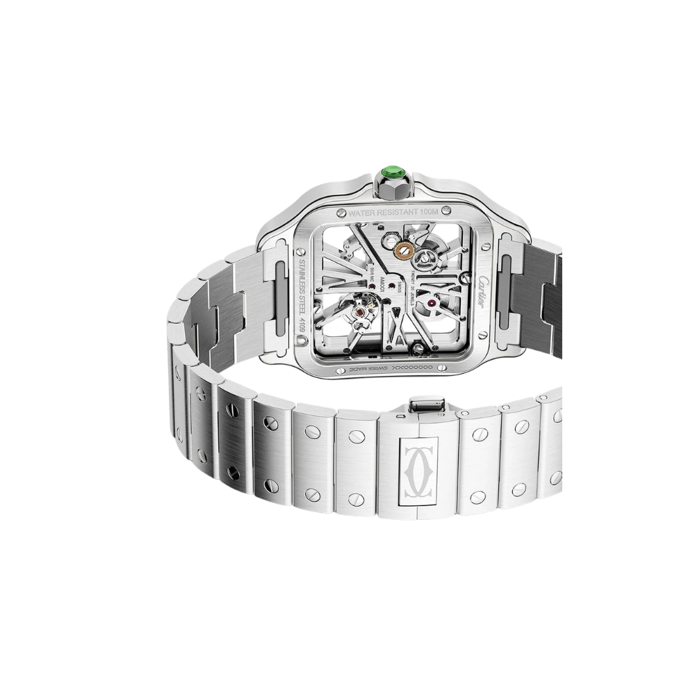 Santos de Cartier Large Skeleton/Green - Image 3