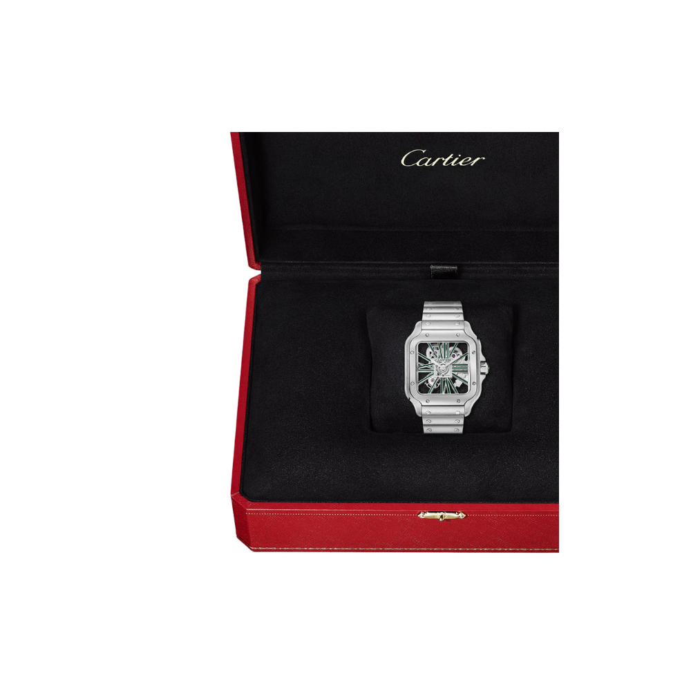 Santos de Cartier Large Skeleton/Green - Image 6