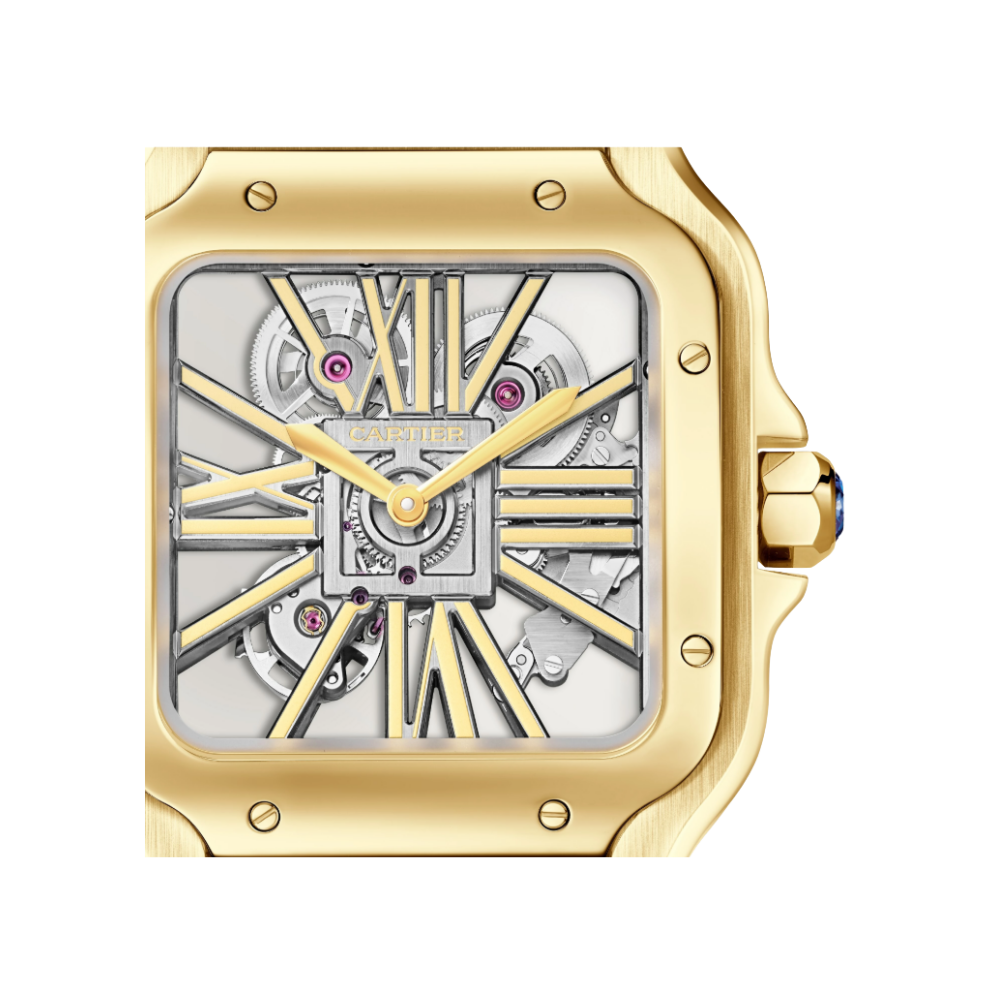 Santos de Cartier Large Skeleton Yellow Gold - Image 2