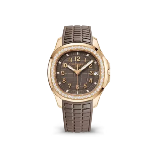 Patek Philippe Aquanaut Luce Automatic Diamond Brown Dial Ladies Watch 5068R-001