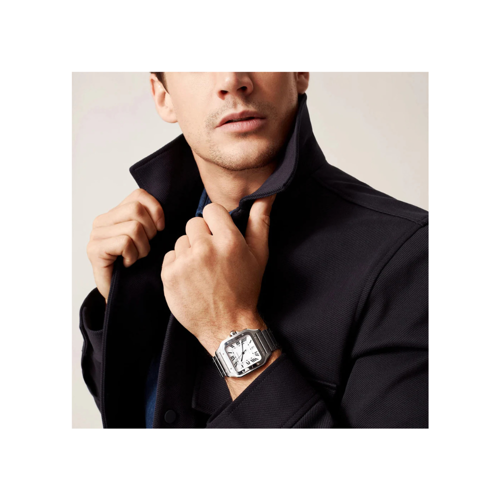 Santos de Cartier Large Steel watch - Image 6