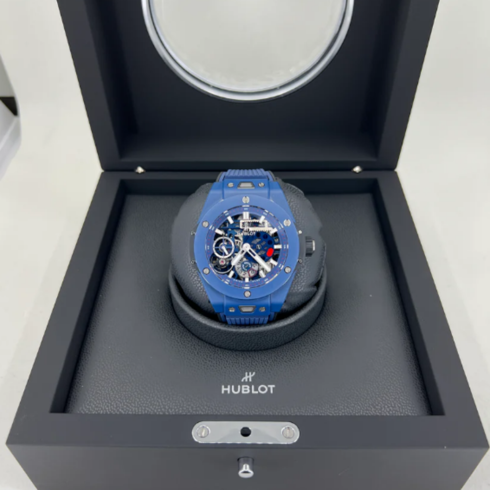 Hublot Big Bang Meca-10 Ceramic Blue 45mm, Ref# 414.EX.5123.RX - Image 7