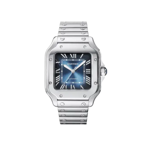 Santos de Cartier Medium Blue Dial Automatic