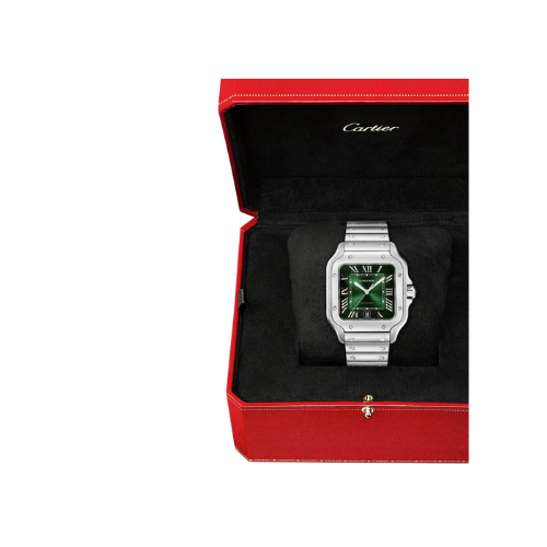 Santos de Cartier Large Green Dial Automatic - Image 7