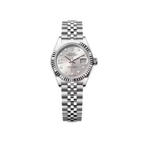 Rolex Lady-Datejust 28, Oystersteel and 18k White Gold, Ref#279174-0021