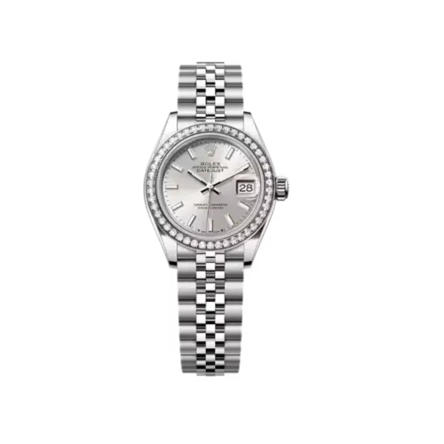 Rolex Lady-Datejust 28 Ref 279384RBR-0007 Oystersteel White Gold